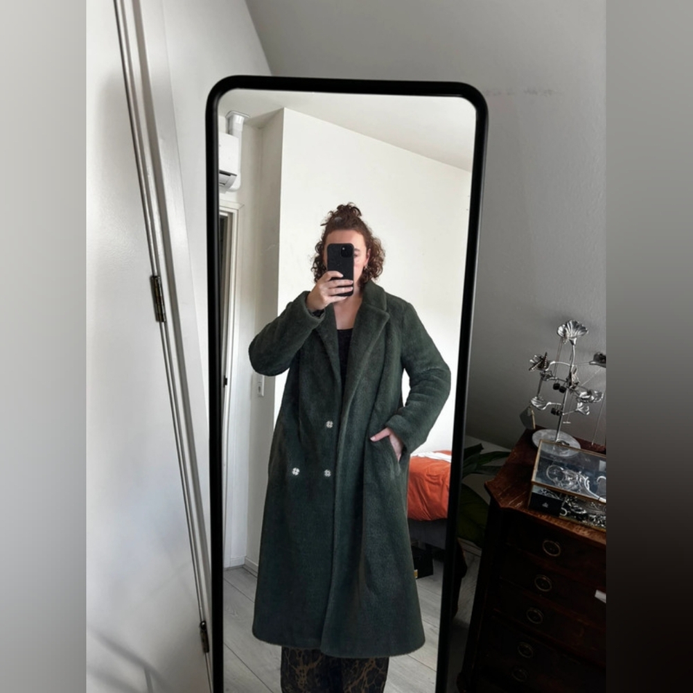 Stylish Women's Dark Green Trench Coat
